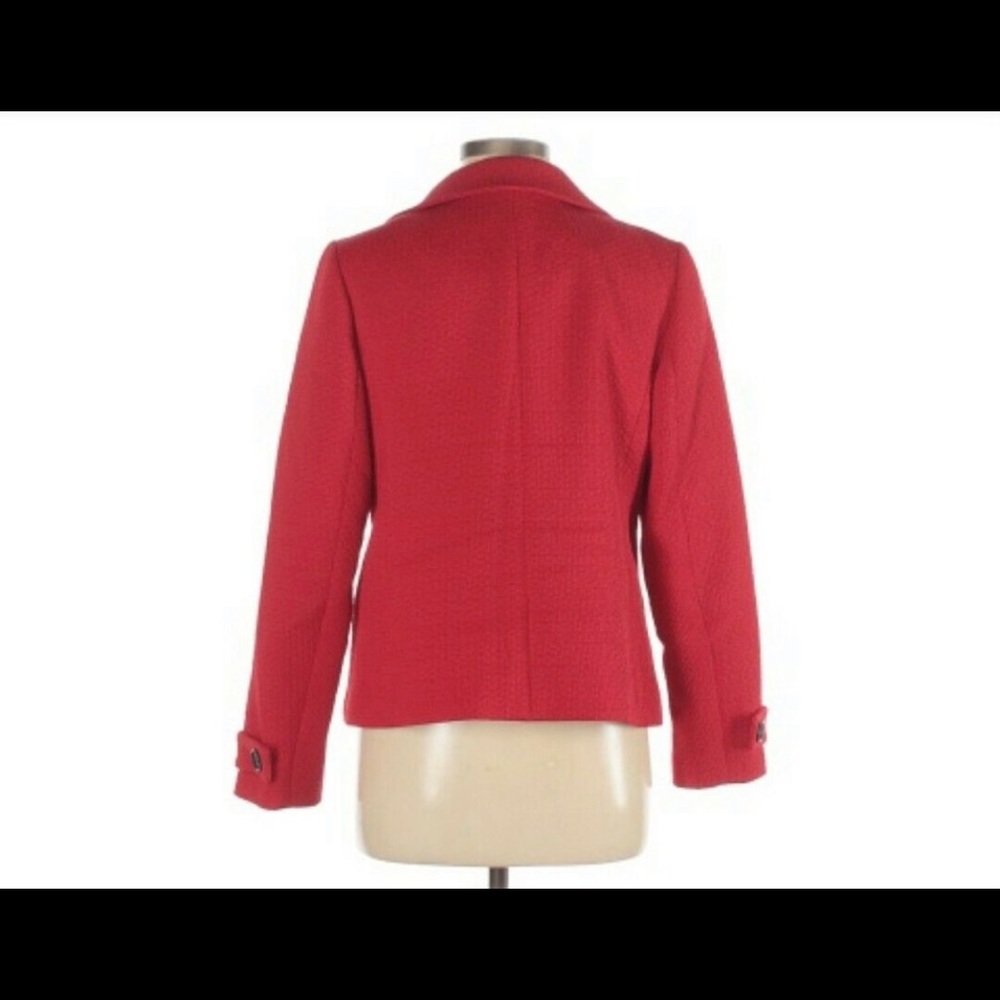 Talbots Red Double Breasted Jacket - image 3